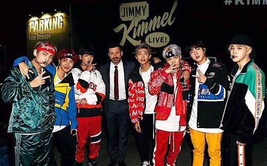 【防弹】吉米鸡毛秀 - BTS Live全场   Behind the Scene （BTS live on Jimmy Kimmel Show ）