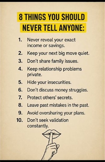 10 Things You Should Never Tell Anyone | Protect Your Privacy & Success | Life Lessons #ViralShorts