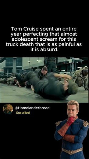 Tom Cruise in Edge of Tomorrow (2014): his scream took a year to complete.