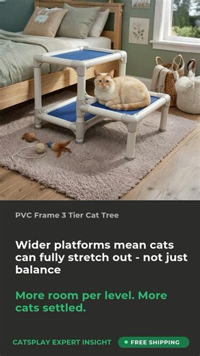 PVC Frame 3 Tier Cat Tree — Expert Insight | CatsPlay