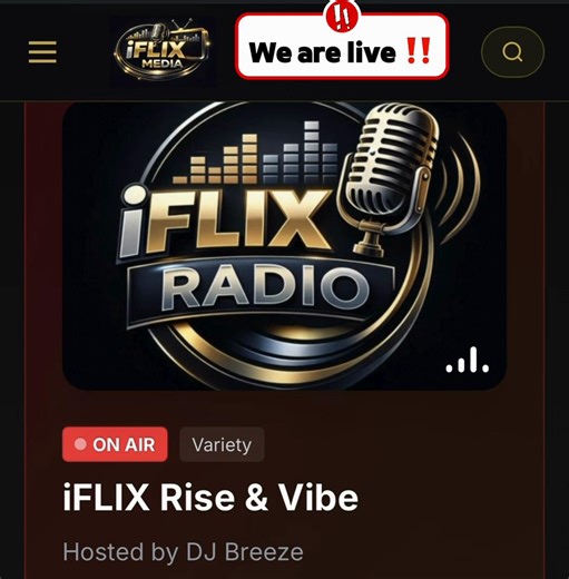 iFLIX Radio now on Air‼️ [ www.iFLIXMEDIA.com ] Turn the volume all the way up 🔊🔥 Tap into iFLIX RADIO — streaming the vibes you love, non-stop on iFLIX MEDIA 🎶📻 From hot music to real conversations and pure energy, this is where sound meets culture. Tap in ‼️ Stay locked ‼️Feel the vibe ‼️ #iFLIXRADIO #iFLIXMEDIA #NowStreaming #GoodMusicOnly #WorldVibes OnlineRadio TuneIn 🎧 ——— @iflix.media @iflixradio @iflixtv_1 @jamaicaeducation @themusicchannellive