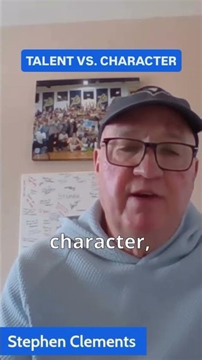 Without character, talent won't last #stephenclements #athleteinsights