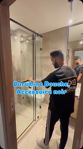 Cabine Douche, forme L. Système porte Accessoire noir 🚿🚿 . . . #salledebain #douche #design #maroc #glass 🇲🇦🇲🇦🇲🇦🇲🇦🇲🇦🇲🇦🇲🇦🇲🇦🇲🇦🇲🇦🇲🇦🇲🇦🇲🇦🇲🇦 | Alumino