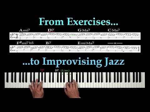How to improvise an EASY JAZZ SOLO with simple ARPEGGIOS