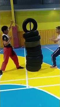Arnis tire practice to improve speed and power #arnis #sphinxarnisbaguiocity