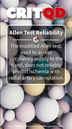 Allen Test Reliability