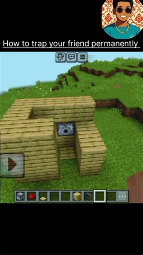 How to trap your friend in Minecraft 😤😤 #minecraft #shorts