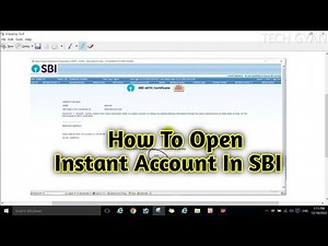 How To Open SBI bank account #techgyan #statebankofindia #account #hindi