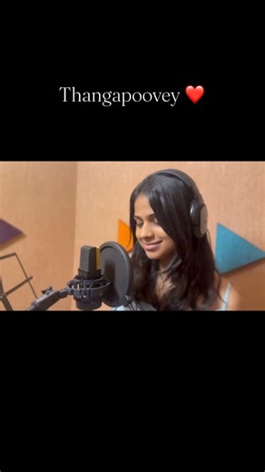 Jovita L on Instagram: "Here’s my version of this lovely song ❤️ @anirudhofficial @sivakarthikeyan #thangapoovey #madharaasi"