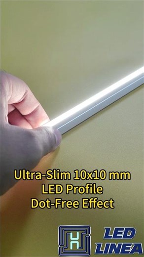 Ultra-Slim 10x10mm LED Profile | Spotless Cabinet & Millwork Lighting Channel