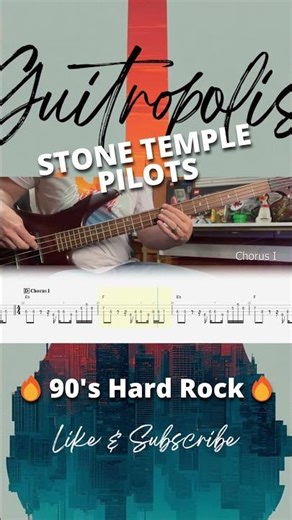 How to Play Plush Chorus Riff - Stone Temple Pilots Bass Tabs