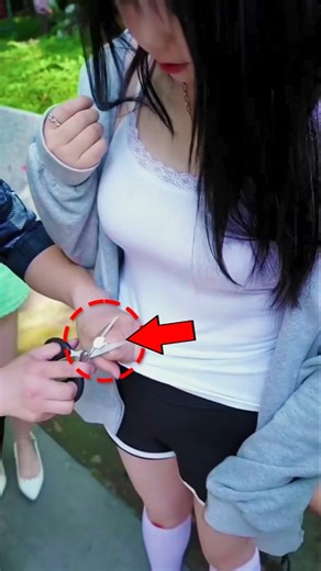 The Magician Cuts Her Clothes… Then Instantly Fixes It