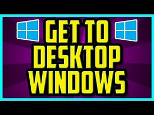 Windows 10 Show Desktop Keyboard Shortcut (EASY) - Windows 10 How To Get To Desktop