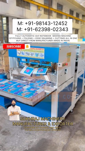 All in one Notebook copy Making Machine, 4in1 Fully Automatic Notebook Making Machine, #shorts #fyp