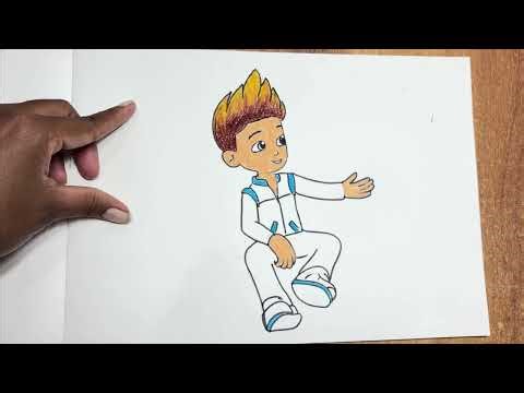 How to draw Ryder - Paw Patrol