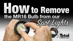 How to Quickly Remove the MR16 bulb from our LED Spot Light by Total Outdoor Lighting