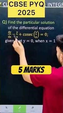 Q) Solve the differential equation : 2𝑥y dy/d𝑥=𝑥^2+3y^2 #differentialequationsclass12 #maths #