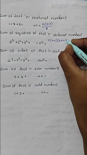 sum of first 'n' Natural numbers#maths#Edusparx