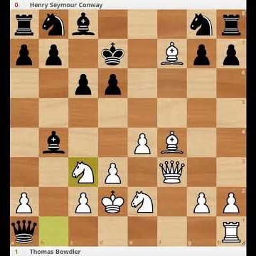 Bowdler vs Conway 1788 #chess #chessgames