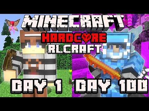 I Spent 100 days in HARDCORE RLCraft.. Here's What Happened