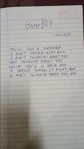 GAMEBOY / KATSEYE / ECHO MELODY LYRICST