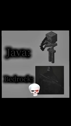 Minecraft Java vs Bedrock mobs part1(part2 costs 998likes)#youtube #minecraft #subscribe #shorts #vs