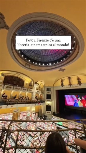 Pov: a Firenze c'è una libreria-cinema unica al mondo!
