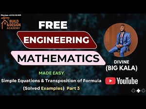 Simple Equations & Transposition of Formula Part 3 (Made Easy)
