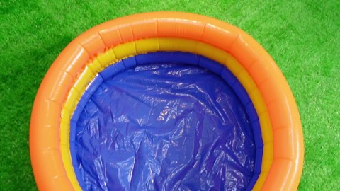 Jerify 6 Pack Kiddie Pool for Toddler 34 x 10 Inch Inflatable Kids Swimming Pool Small Baby Blow up 3 Rings Round Baby Padding Ball Pond for Indoor and Outdoor Water Game Play Center(Cute Style)