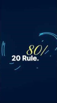 How the 80/20 Rule Changed Sarah’s Work | Pareto Principle