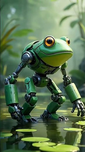 🐸 Green Frog Transforms into Giant Robot – You Won’t Believe the Final Form! 🤖✨