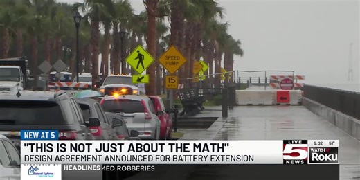VIDEO: Charleston announces design agreement for Battery extension flood protection project