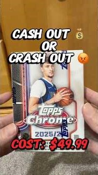 Cash Out Or Crash Out Episode 33: 2025 NBA Chrome Value Box #packopening #sportscards #nba