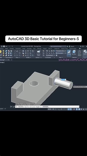 AutoCAD 3D Basic Tutorial for Beginners-5