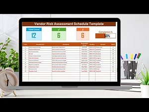 Vendor Risk Assessment Schedule Checklist in Excel