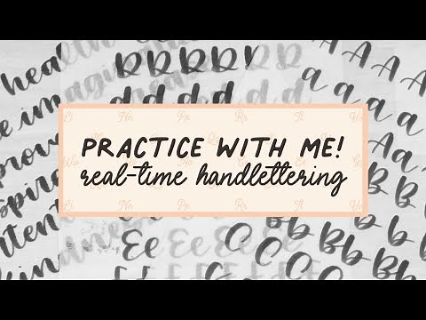 Letter With Me! Realtime Brush Lettering Practice
