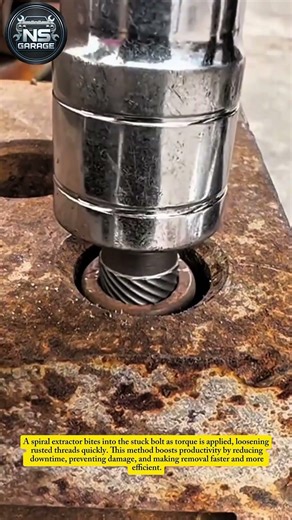 Rusty Bolt Removal Hack with Extractor Tool | Fast & Satisfying Fix #mechaniclife #shorts