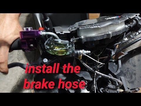 install the brake hose
