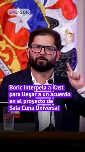 3.3K views · 5K reactions | Boric interpeló a Kast durante su discurso en la inauguración del congreso futuro ️ “Le invito a que aprobemos el proyecto de Sala Cuna, que está en discusión hace casi 20 años y que hoy día tenemos un consenso técnico con los equipos […] Aprovechemos, José Antonio, Presidente Electo, de llegar a un acuerdo al respecto y sacarlo adelante” 欄 #Boric #Kast #politicachilena #contingencia | Sol del Sur | Facebook