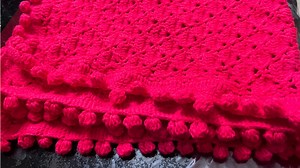 Crochet Blanket with Dot Border | Easy & Stylish Edge Tutorial