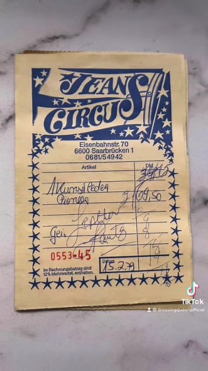 These old recipts from the 70s are insane! 😳 #daneclark #queen #eltonjohn #reciepts #70s #vintagevibes