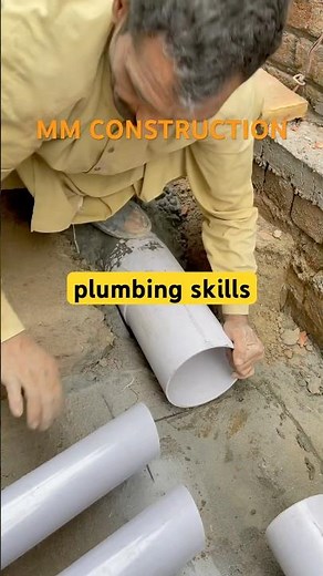 sewerage pipe fittings-plumbing skills #plumbingandpipefitting #sewerpipe