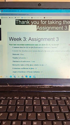 Renewable Energy Engineering Week-3 Assignment Answers