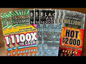$350 North Carolina Lottery Scratch-Offs!👯‍♀️Twin Wins With Multipiers!👯‍♀️