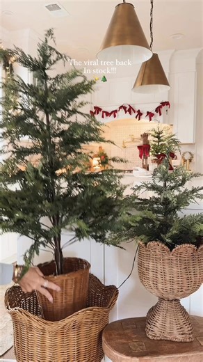 Comment SHOP for links!! The viral Walmart tree is back in stock (check your local store to see if they have it) #Christmasdecor #christmastime #kitchenchristmasdecor #walmartchristmas #walmartchristmasdecor | Pretty Little Finds