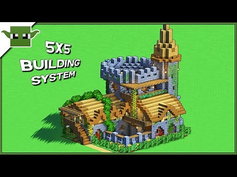 Minecraft | How to Build a Large and Complex Fortified House [EASY 5x5 System]