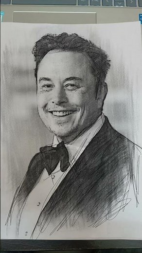 Quick Elon Musk Face Sketch | Easy Tutorial | #drawing