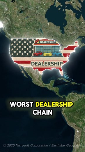 Do you know? #usa#americans#unitedstates#geography#doyouknow#learnontiktok#viral#trending#fyp#states#cities#worst#dealerships#chains#theus