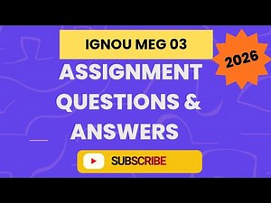 IGNOU ASSIGNMENT 🔥💯💯 QUESTIONS 🔥🔥🔥 ANSWERS