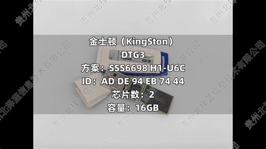 金士顿（KingSton）DTG3 16GB，芯片故障，芯片级数据恢复